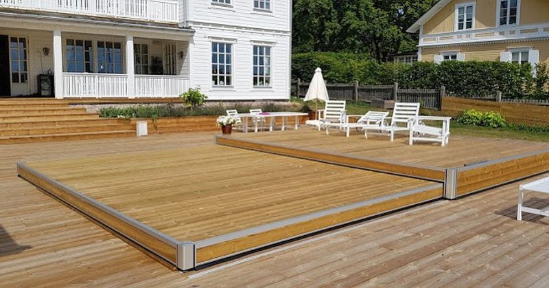 Aqvisdeck Spesial skyvbart terassedekke