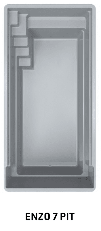 Enzo 6 glassfiber svømmebasseng