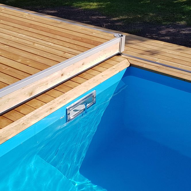 Hovedbilde Aqvisdeck Skyvbart terassedekke 3,5x7 meter