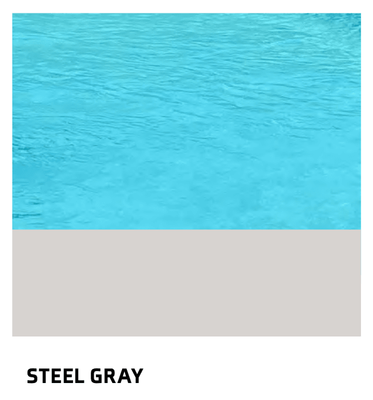 Enzo 9 glassfiberbasseng med benk/beach-sone