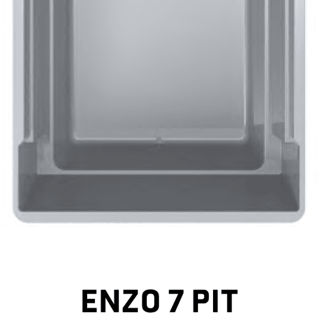 Hovedbilde Enzo 7 glassfiberbasseng med benk/beach-sone