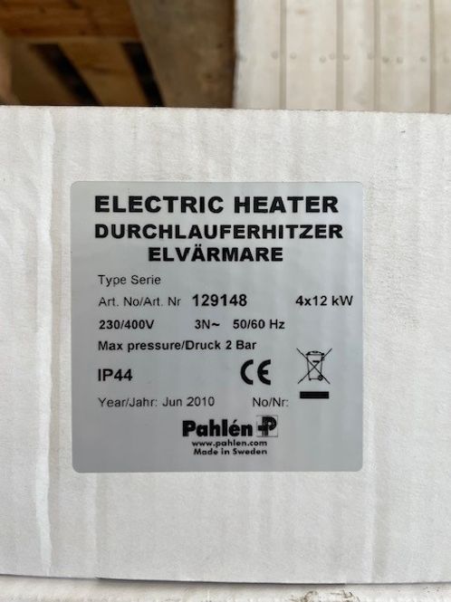 Hovedbilde Elvarmer, Serie 48 kW (4 x 12 kW)