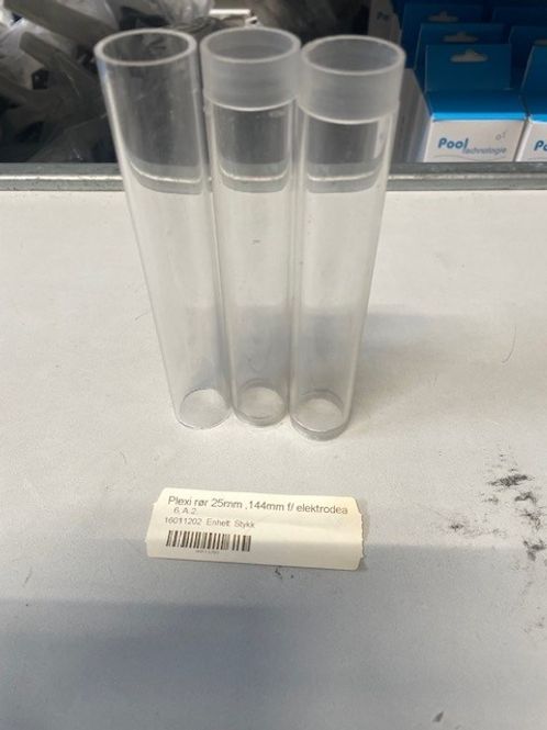 Hovedbilde Plexi rør 25mm ,144mm f/ elektrodearmatur