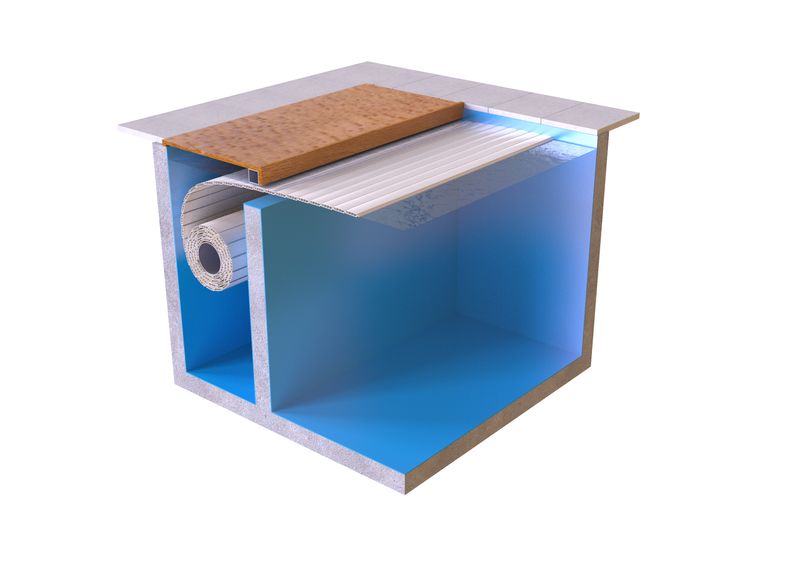 AquaTop Integrert lamelltrekk til svømmebasseng