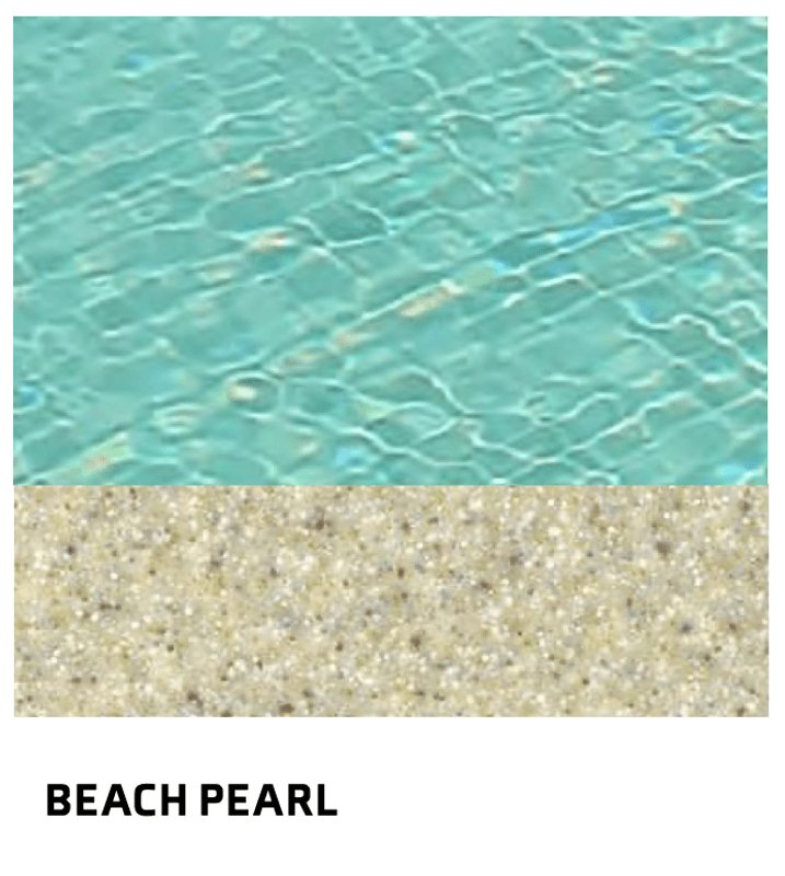 Monaco 650 glassfiberbasseng med benk/beach-sone
