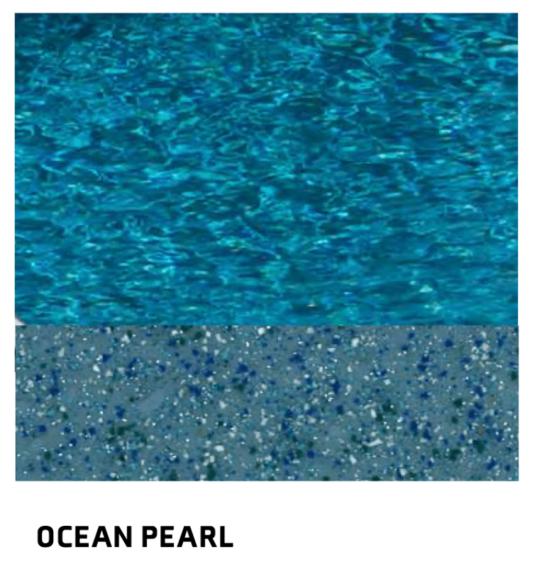 Monaco 850 glassfiberbasseng med benk/beach-sone